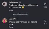 Instagram user's comment on Nelly's post